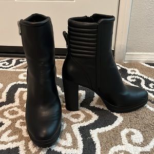 DKNY black high ankle boots. NWOT. Size 8.5